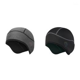 Portable Winter Thermal Bicycle Cap Snow Road Hat Sports Warm Cycling Headwear Polyester Outdoor Bike Caps & Masks