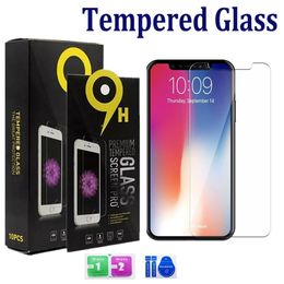 Tempered Glass for Iphone 15 14 13 12 11 Pro Max XS Max XR 8 7 Plus Samsung A20 A51 A21 A11 Screen Protector 0.33mm 2.5D 9H with paper package DHL