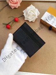 M62170 alta qualidade masculino clássico casual porta-cartões de crédito couro ultra fino carteira pacote bolsa para homens mulheres qwere189m