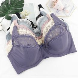 PairFairy Big Boost Bra Big Size Full Coverage Bras Push Up Brassiere Floral Lace Cotton Padded Lingerie Underwear for Women 201202