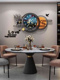 Elegant Home Living Room Wall Clock Nordic Affordable Luxury Fashion Modern Clock Creative Wall Hanging Simple Clock Hanging H1230