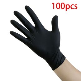 100pcs Disposable Rubber Powder-Free PVC Transparent Gloves Plastic Dishwashing Catering Gloves Disposable Gloves#T3 201207