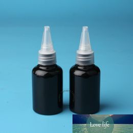 30pcs/Lot Promotion 50ml Plastic Black Bottle Women Cosmetic Container with Transparent Cap 5/3OZ Makeup Tools PET Packaging