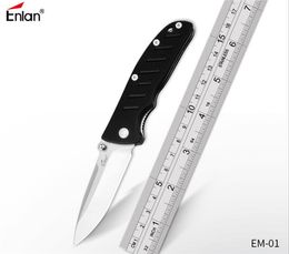 Enlan Bee EM-01 mini gentleman folding knife 8CR13mov blade G10 handle camping hunting outdoor EDC tools