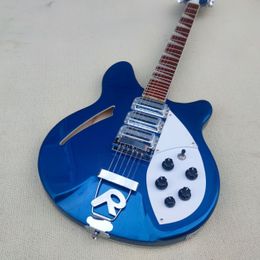 String Electric Guitar, Blue Paint Half-Empty Core Guitar, Neck 3 Spelling, R Bridge, Real Photos