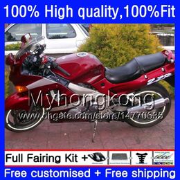 Injection For KAWASAKI ZZR-400 ZZR600 ZZR400 93 95 Stock red hot 96 97 98 99 54HM.6 ZZR 400 600 1993 1994 1995 1996 1997 1998 1999 Fairings