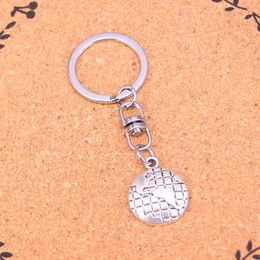 Fashion Keychain 24*20mm earth globe Pendants DIY Jewelry Car Key Chain Ring Holder Souvenir For Gift