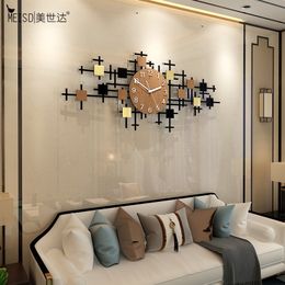 MEISD Large Wall Clock Quality Acrylic Silent Modern Hanging Watch Designer Home Decor Quartz Horloge Living Room Clock Needles 201125