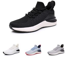 Discount Non-Brand Running Shoes Men Women Black White Grey Light Blue Lightweight Breathability Mens Trainers Sports Sneakers
