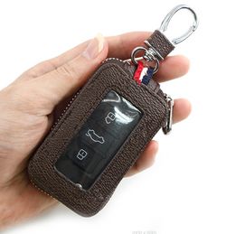Lamp Covers & Shades 2022 Vintage Male Car Key Pouch Bag Keys Holder PU Leather Men Wallet Zipper Keychain Case Women Smart Housekeeper
