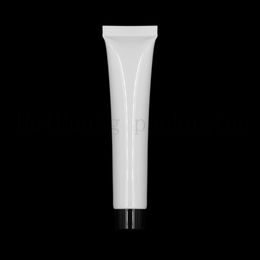50pcs 20g white Plastic Soft Tubes Empty Cosmetic Cream Emulsion Lotion Packaging Containers screw lid