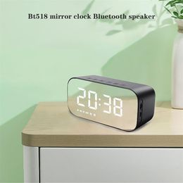 Wireless Bluetooth Speaker FM Radio Sound Box Desktop Sveglia Desktop Subwoofer Player TF Card Bass Altoparlante Boom Wholea54