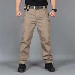 City Military Tactical Cargo Pants Men Combat SWAT Army Military Pants Many Pockets Stretch Flexible Man Casual Trousers XXXL 201125