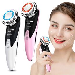Face Massager Skin Rejuvenation Radio Frequency Mesotherapy LED Lifting Beauty Machine Vibration Wrinkle Removal Device 220216
