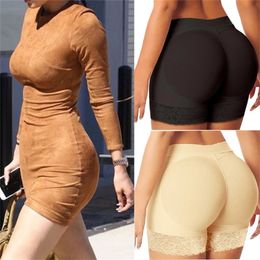 Fake Ass Women Butt and Hip Enhancer Booty Padded Butt Lifter Underwear Tummy Body Shapers Control Panties Boyshorts Shapewear 201222