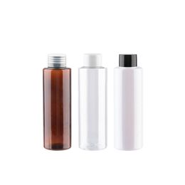 20pcs 200ml Empty Plastic Bottles With Screw Cap Cosmetic Liquid Packaing Container ,Shampoo ,Personal Care ,Oil Bottle White