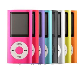 NUOVO 4th Genera MP3 MP4 Player Slim 4TH 1.8 "LCD Video Radio FM Player Supporto 4GB 8GB 16GB 32GB Micro SD TF Card Mp4