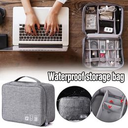 Storage Bags Portable Cable Digital Zipper Cosmetic USB Gadgets Wires Charger Battery Bag Cases Accessories Item Organizer