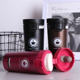 Thermos Coffee Mug Double Wall Stainless Steel Tumbler Vacuum Flask bottle thermo Tea mug Travel thermos mug Thermocup 201109