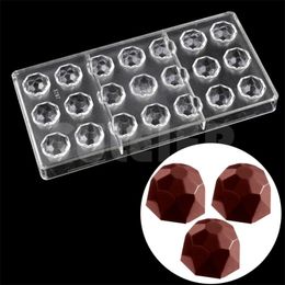 Kitchen tools fancy diamond shape chocolate molds,3d food baking polycarbonate chocolate mold,candy cake chocolate pastry tools Y200612