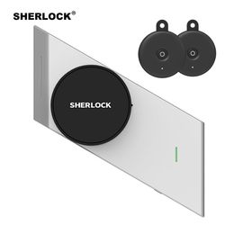 Sherlock Smart Door Lock + 2Pcs Keys Integrated Electronic Lock Wireless Bluetooth Contorl Phone App Open Fingerprint Door Lock Y200407