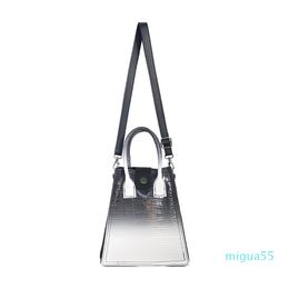 PU Diagonal bag irregular gradient handbags Crocodile pattern Designer bag Mobile phone cool