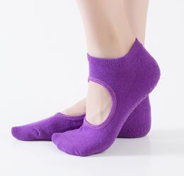 New Professional Colourful Sports Yoga Socks Fitness Cotton Toe Socks Women Pilates Sock Non-slip Dance Pilates Sox