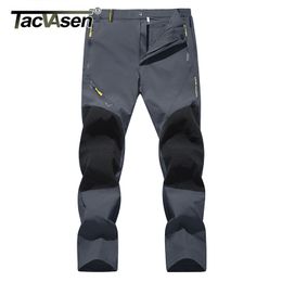 TACVASEN Summer Quick Dry Pants Men Casual Straight Work Cargo Pants Lightweight Multi-Pockets Waterproof Hike Camp Trousers New LJ201103