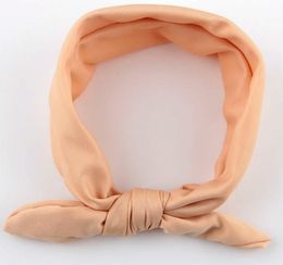 2022 new Baby Kids Girl Bow Headband Rabbit Ears Hair Band Turban Knot Head Wrap