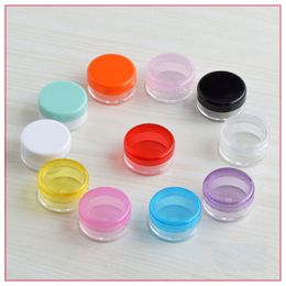 3G/5G round plastic bottle pot jar for eye serum sample cream art nail shadow skin care cosmetic packing