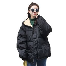 Winter Jacket Women Bubble Coat Parkas Mujer Jacket Black Warm Parka Down Jackets For Women Hooded 201217