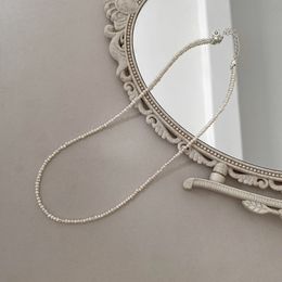 Morivovog 925 Sterling Silver Nature Baroque Irregular Pearl Choker Necklace for Women Elegant Luxury Necklace Birthday Jewellery Q0531