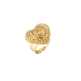 Ethnic Heart Flower Ethiopian Wedding Ring For Women Men Band Rings African India Kenya Jewelry