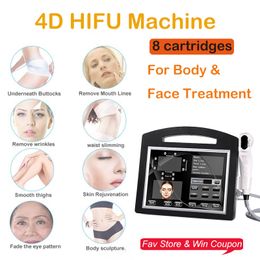 4D ultrasound Beauty Machine HIFU body sliming machine 20000 shots 12 lines per shot wrinkle removal facial lifting skin tightening spa