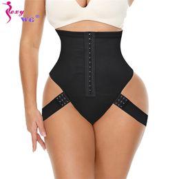 SEXYWG Butt Lifter Tummy Control Panties Booty Pulling Underwear Body Shaper Waist Trainer Corset Body Shapewear Plus Size 220307