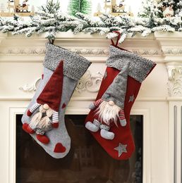 The latest 45CM size, Christmas socks, forest doll doll styles, Christmas decorations, Christmas tree ornaments, free shipping