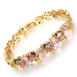 Bracelet Tennis Retro Crystal Collection Fashion Jewellery Delicate Zircon Gold Silver Plating Copper Charm Love Bracelets