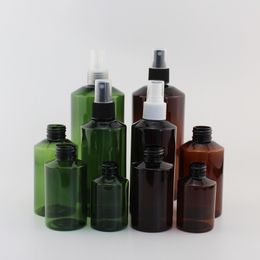 50ml 100ml 150ml 200ml 500ml Empty Cosmetic Plastic Containers With Mist Spray Perfume Pump Green Bottle Refillable Packaging