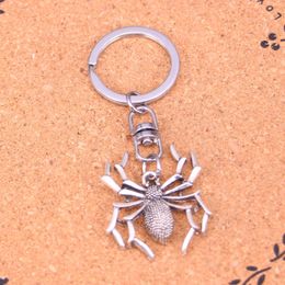 Fashion Keychain 35*32mm spider halloween Pendants DIY Jewellery Car Key Chain Ring Holder Souvenir For Gift
