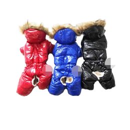 Thickness Cotton Hoodies Winter Pet Dog Clothes Super Warm Jacket For Small Dogs Waterproof Dog Coat Puppy Outfits S-XXL 201109