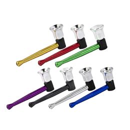 Colorful Portable Mini Innovative Design Dry Herb Tobacco Smoking Handpipe Horn Funnel Filter Bowl Removable Tube High Quality DHL Free