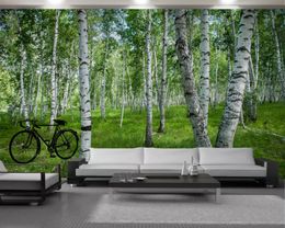 Green Forest 3d Landscape Wallpaper 3d Wall Paper for Living Room Custom Photo 3d Wallpaper Bedroom