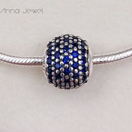 Essence series PEACE Clear CZ Pandora Charms for Bracelets DIY Jewlery Making Loose Beads Silver Jewellery wholesale  796060NCB