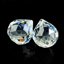 60mm Chandelier Clear Glass Crystal Ball Lamp Prism Pendant Fengshui Suncatcher Faceted Hanging Ornament 60mm Chandelier H jllvrC