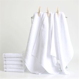 Wholesale 10pcs White Soft Ring Face Towel Hand Towel Cotton Washcloth for Women Gift 25*25cm Pure White Travel Towel Y200429