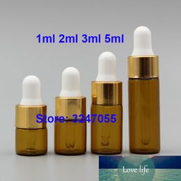 1ml2ml3ml5ml 50/100/200pcs Cosmetic Makeup Essential Oil Reagent Pipette Amber Glass Bottle,Glass Brown Serum Vials with Pipette