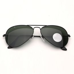 Óculos de sol piloto polarizado Mens de aviação condução óculos de sol mulheres óculos de sol populares com casos de couro marrom, pano e acessórios de varejo