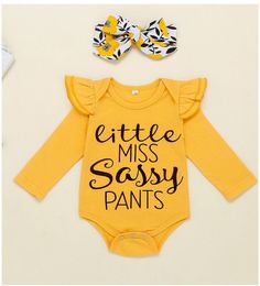 Newborn baby girls outfits long sleeve letters rompers and flower pants headband 3pcs set babies clothing set