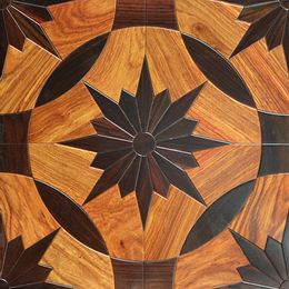 Rosewood bedroomhome wood timber flooring parquet walnut Kosso wooden carpet cleaning hardwood cleaner woodworking medallion star inlay tile