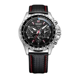 Armbanduhren Luxusgeschäft Big Große Gesicht Quarz Herrenuhr 3atm Wasserdichte Sport Leuchtende männliche Armbanduhr